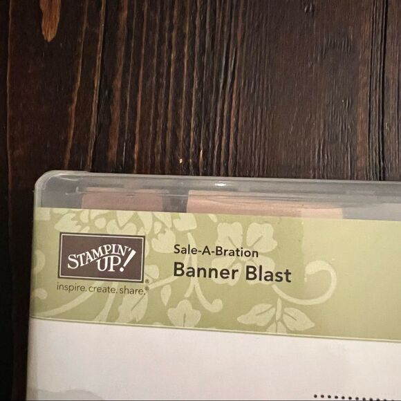 Stampin’Up Banner Blast 10 Piece Wood Stamp Set scrapbooking supplies - Picture 3 of 5